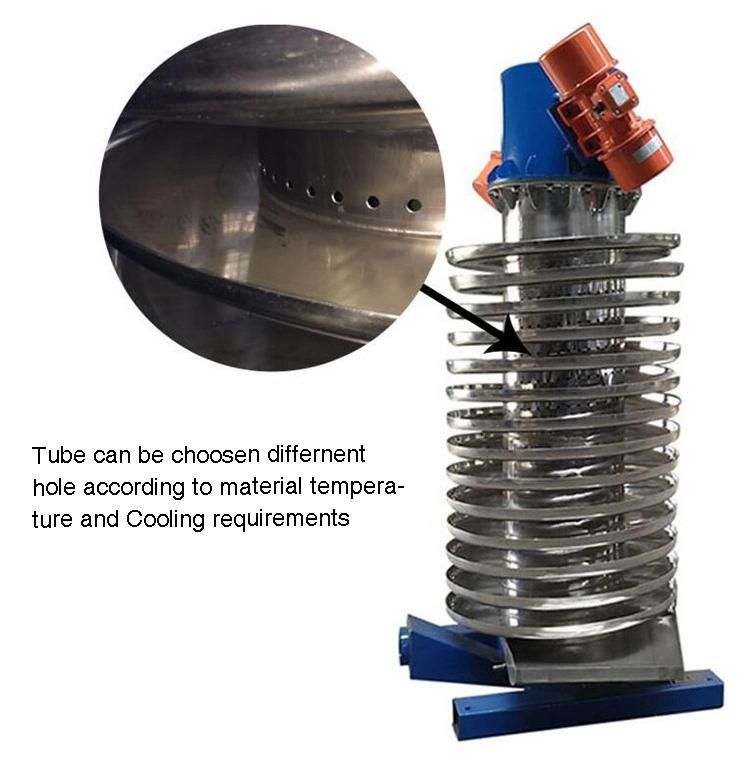 Vertical Lifting Flexible Screw Feeder Vibrating Spiral Elevator Conveyor