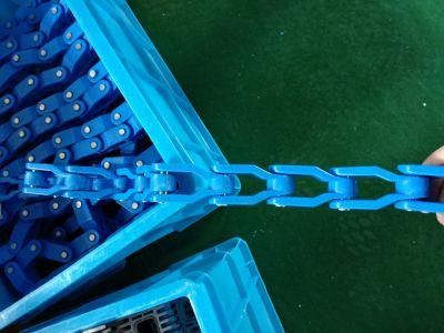 Blue White Color Plasti POM Ss Pin Flexible Chain