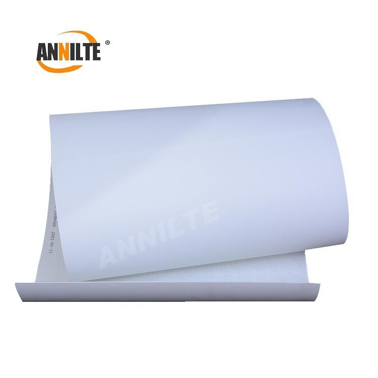 Annilte Factory White PU Food-Grade Conveyor Belt Oil-Resistant Matte Surface Flat Bending Machine Belt