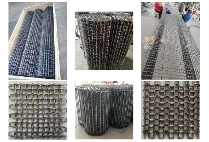 Food Grade Stainless Steel Flat Wire Conveyor Belt Used in India