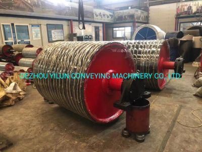 Heavy Industrial Rubber Lagging Belt Conveyor Pulley Made in China