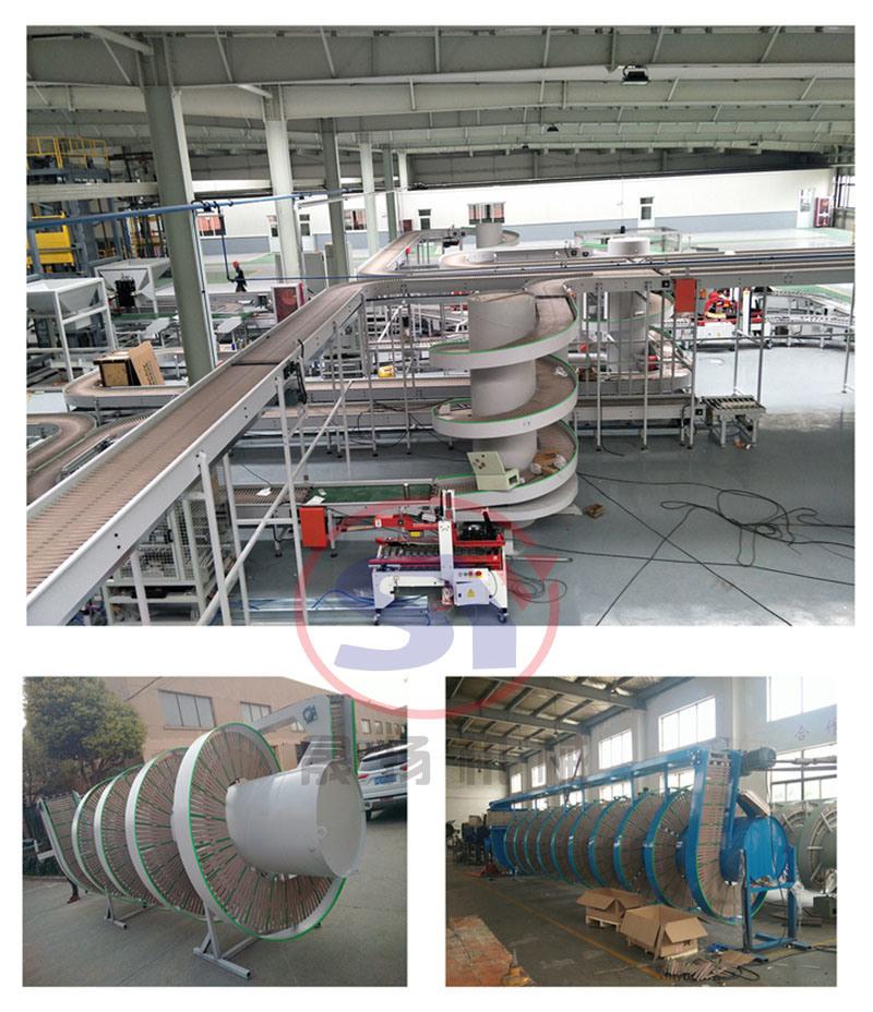 Automative Spiral Conveyor for Food Cake Bread Dessert Processing Factory