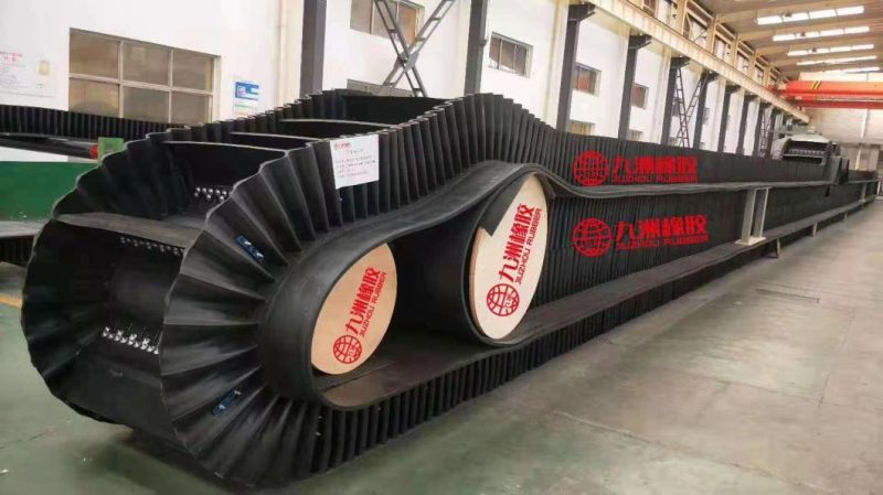 Steel Cord Cross Stabilised Side Wall Corrugated Conveyor Belt