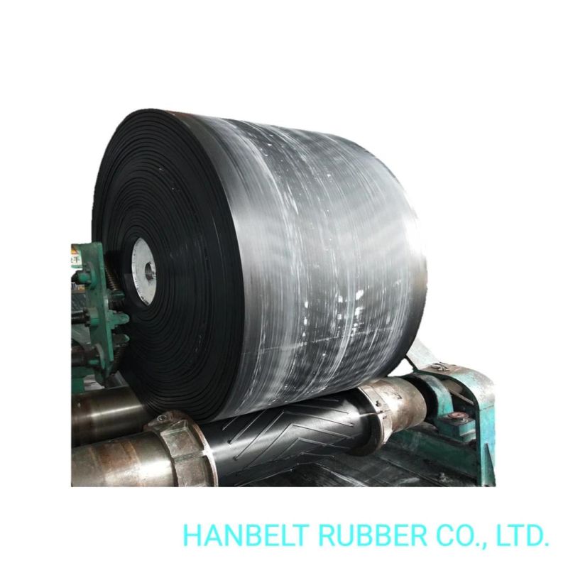 Ep/Nn/Cc/High Temperature/Fire Resistant/Oil Resistant Closed V Type Chevron Fabric Pattern Rubber Conveyor Belt