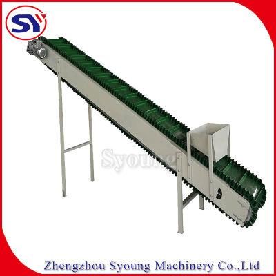 High Quality Incline Drive Motor Fertilizer Sidewall Rubber Belt Conveyors