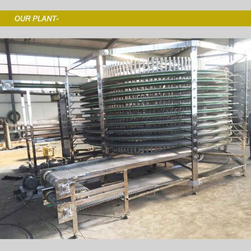 Pasteurizer Spiral Plant Conveyor for Food Industry