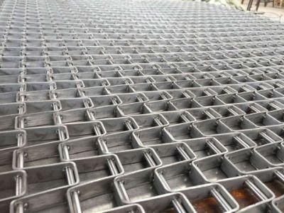 Stainless Steel Herringbone Wire Mesh Conveyor Belt for Biscuits, Cheese, Sausage Baking/Feezing/Heating