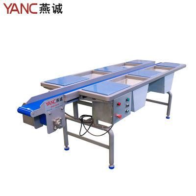 Stainless Steel Frame PVC Belt Conveyor for Vegetable Industry