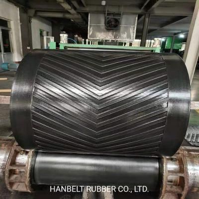 Hot Sale Ep Chevron Rubber Conveyor Belt