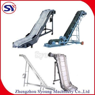 Automated Inclined High Inclination Angle Belt Conveyor for Grain