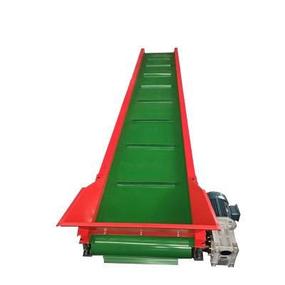 Width Adjustable Plastic Crusher Shredder Use Transfer Green PVC Belt Conveyor