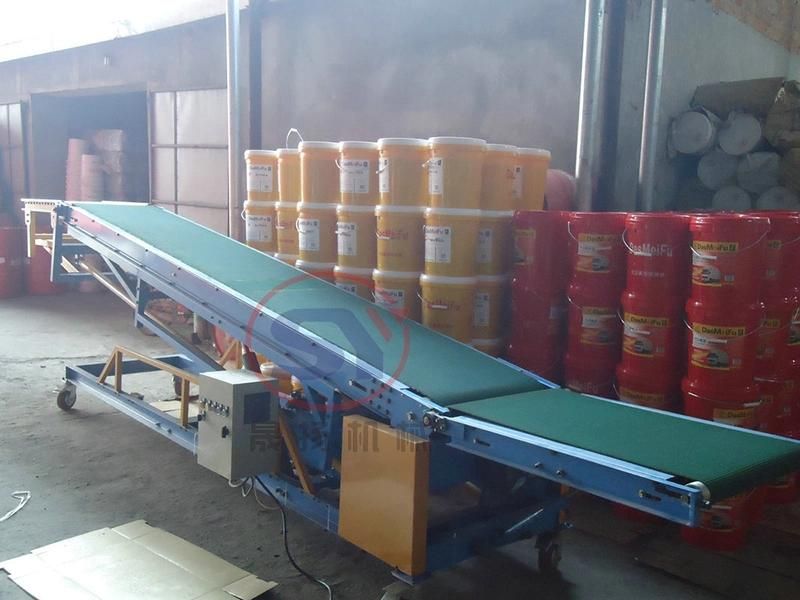 Electric Motor Horizontal Vertical Conveying Combined Belt Conveyor Machine Telescopic Type