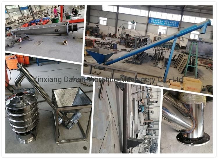 Dahan Flexible Inclined Industrial Pellet Auger Screw Conveyor Manufacturers