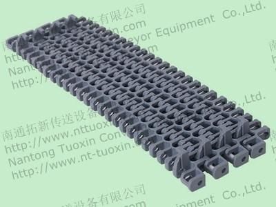 Radius Flush Grid Plastic Conveyor Belt with Hold-Down Edge (TR2400TAB)