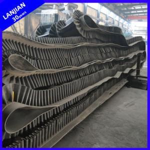 Large DIP Angle Conveying Rubber Sidewall Conveyor Belt