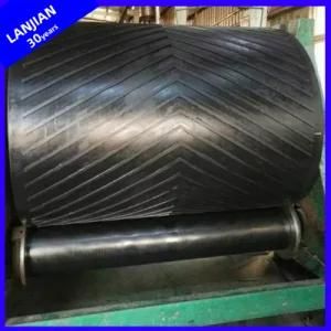 V Type Ep Rubber Chevron Conveying Belt with Good Wearability