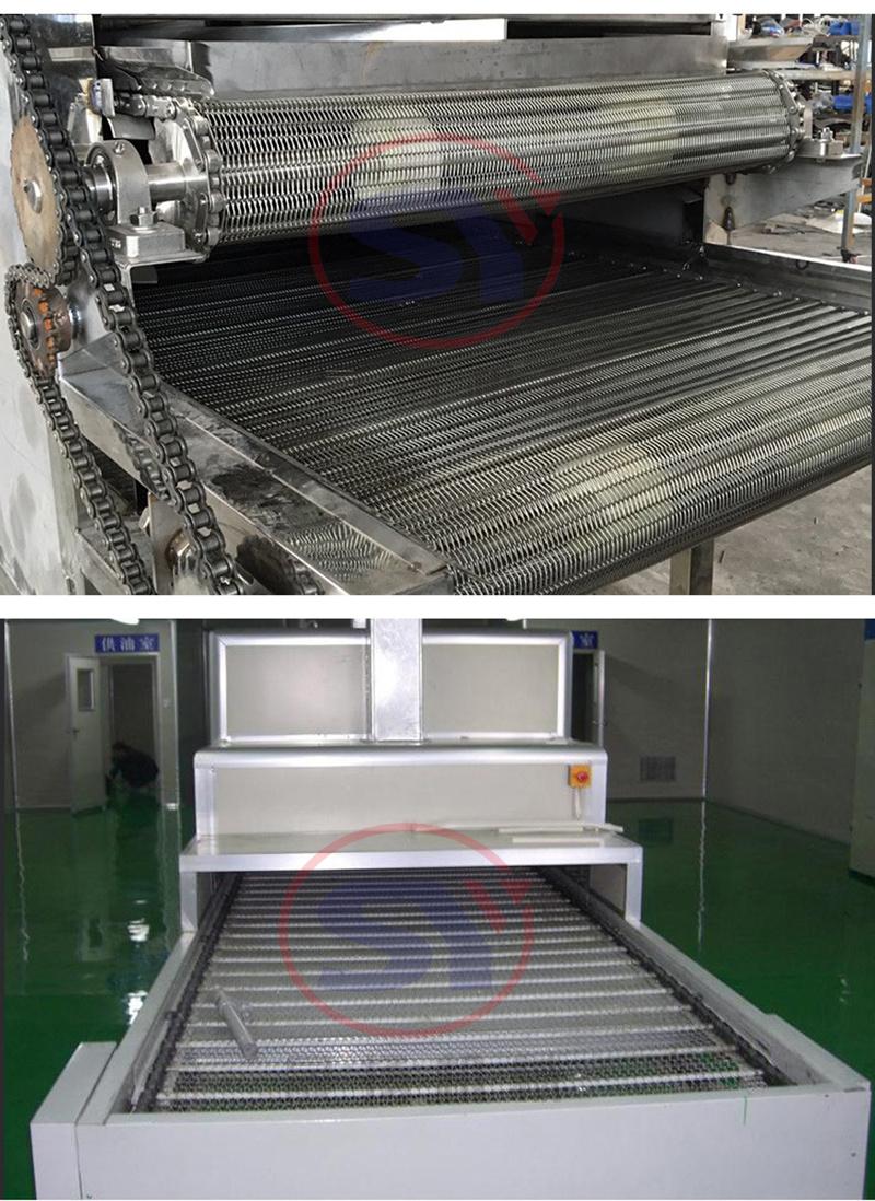 Stainless Steel/PVC Metal Grid Flat Belt Conveyor Machine for Meat Products Processing
