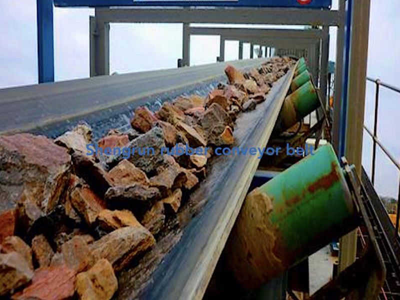 Conveyor Belting Ep200*4 Fabric Framework Abrasion Resistant Rubber Conveyor Belt