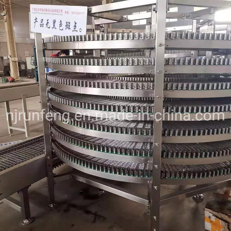 Stainless Steel Spiral Cooling Tower IQF/Belt Conveyor for Bread/Cake/Pastry/Pita/Pizza Hamburger/Toast/Bakery