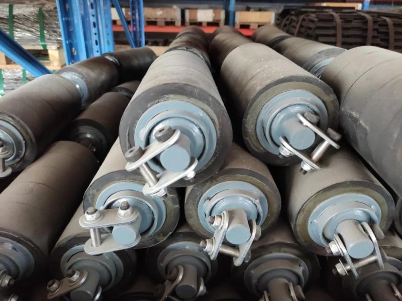 Material Handling Equipment Rubber Belt Conveyor Rollers for Conveyor Belting