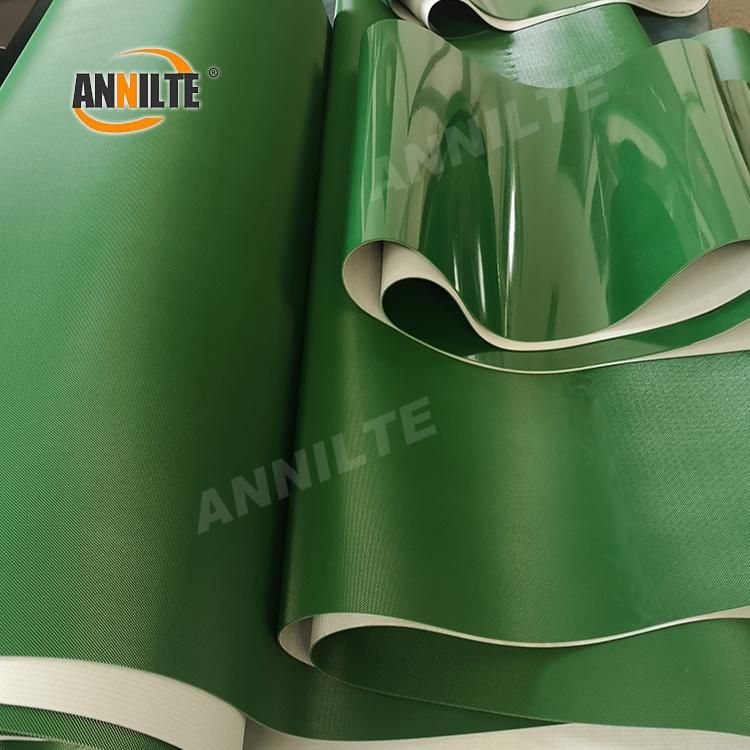 Annilte Factory Customization PVC Green Flat Belt Conveyor