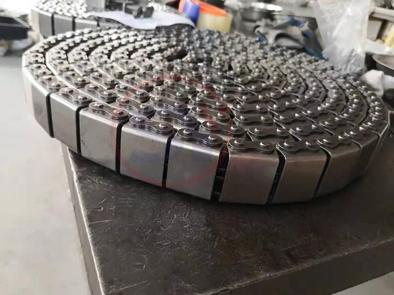 Turing Plastic Slat Chain Plate Conveyor with Varible Speed for Bottles and Cans