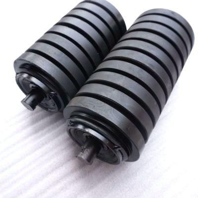 High Quality Rubber Conveyor Impact Rollers for Stone Sand Loading