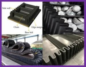 High-Angle Transmission Belts for Food Chemical with Steel Cord