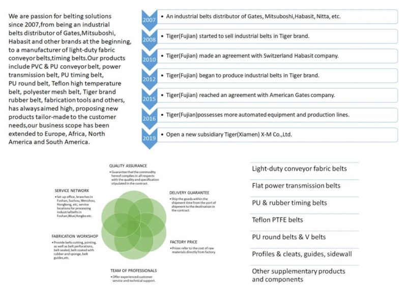 High-Speed Green PVC Conveyor Belt for Light-Duty Conveyor