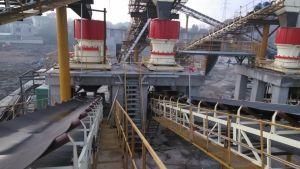 Stationary Belt Conveyors for Bulk Stones and Rocks