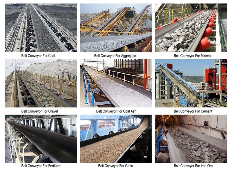 Heavy Duty Long Distance Rubber Belt Conveyor Machine for Coal/Stone