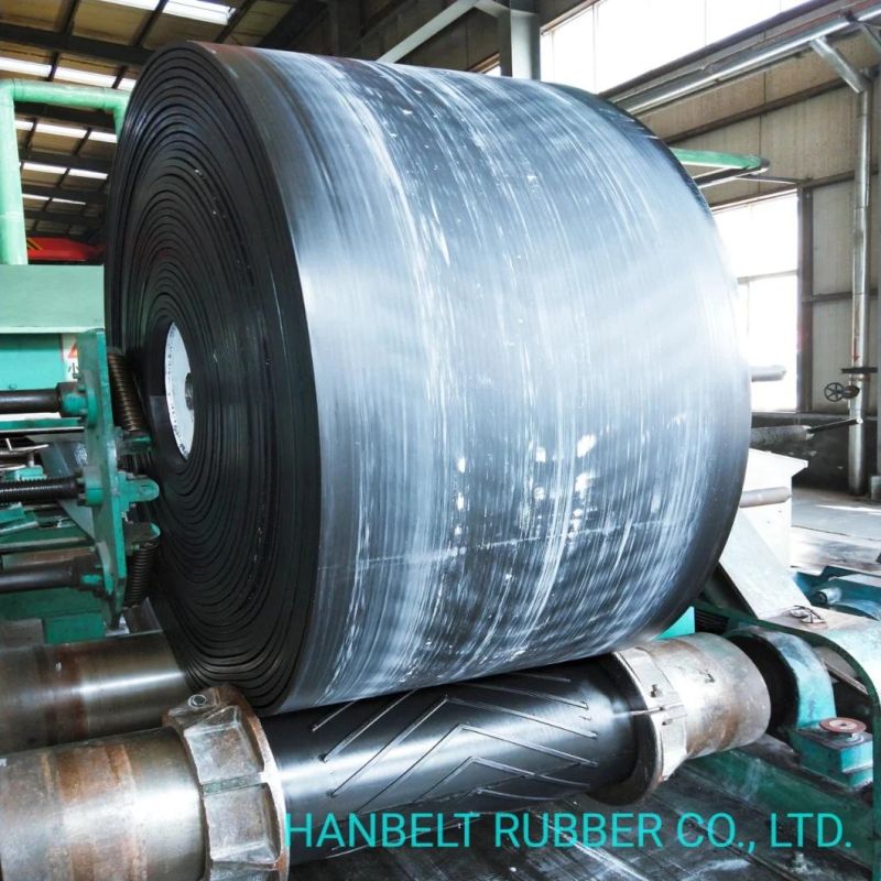 Chevron Rubber Conveyor Belt Ep Rubber Belt Patterned with Good Performance