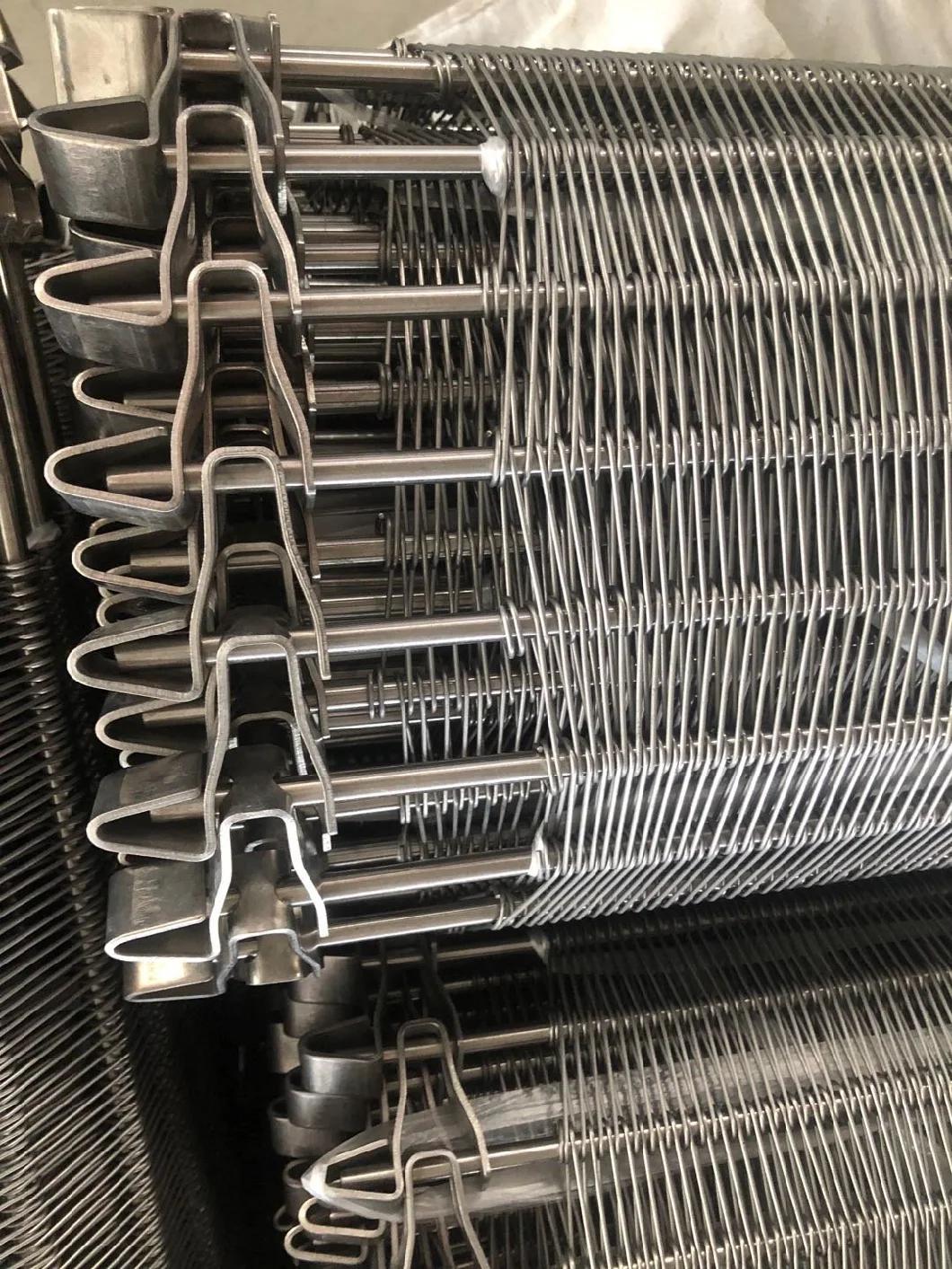 Heat Resistant Stainless Steel Spiral Wire Mesh Belt for Food Cooling Industry