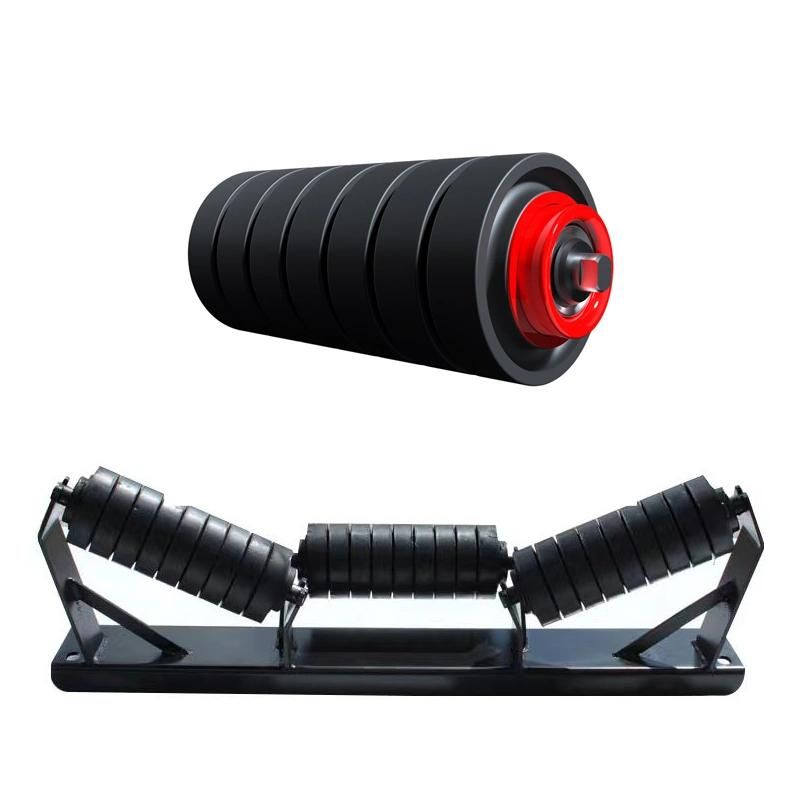 Xinrisheng Rubber Roller Conveyor Impact Idler with Cema Standard