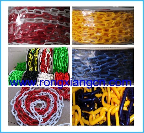 Different Sizedecorative Plastic Chain Red and White