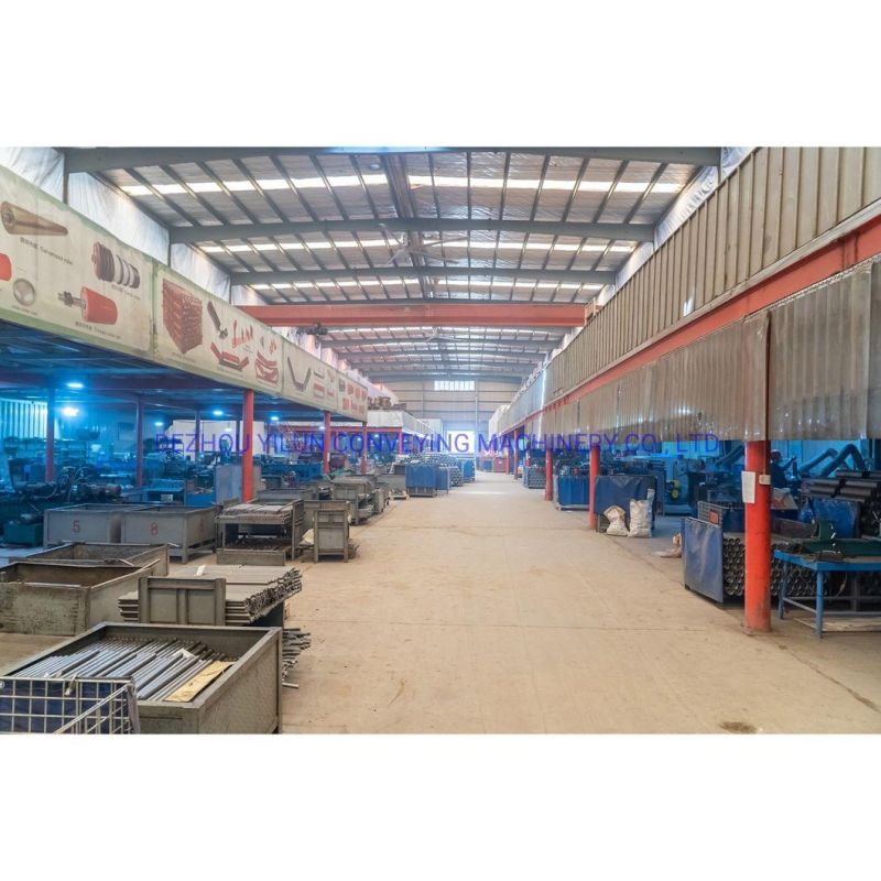 Belt Conveyor Carrier Roller Steel Pipe Through Conveyor Roller for Mining/Cement Industry