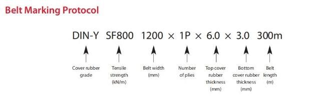 Diny Abrasion Resistance Ep 500/4 Fabric Conveyor Belt for Crusher