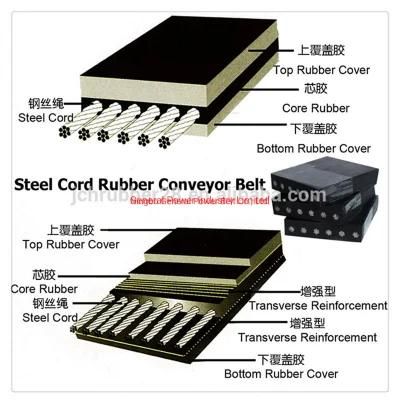 Anti Tearing &amp; Shock Resistant St1000 Steel Cord Conveyor Belt Heavy Duty