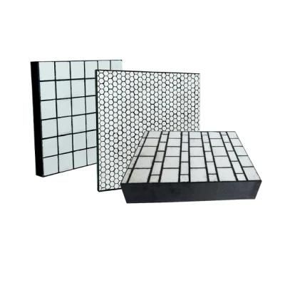 Wear Resistant Chute Plate Rubber Backed Ceramic Mats