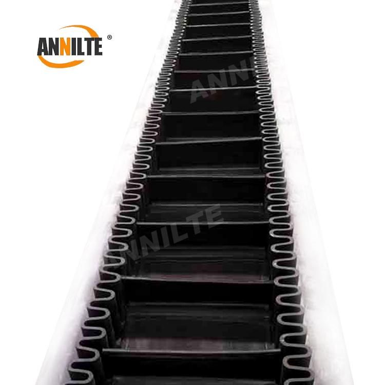 Annilte Wear Resistant Sidewall Skirts Bucket Rubber Conveyor Belt