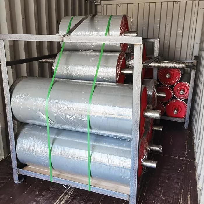 Drawing Conveyor Belt Drive Pulley Steel Roller Pulley