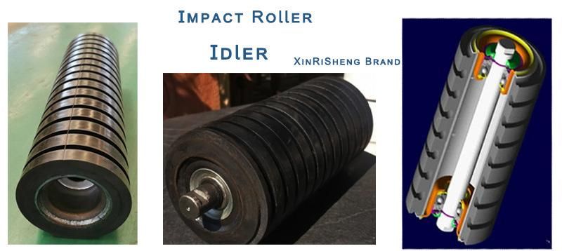 Xinrisheng Rubber Conveyor Impact Roller Idler