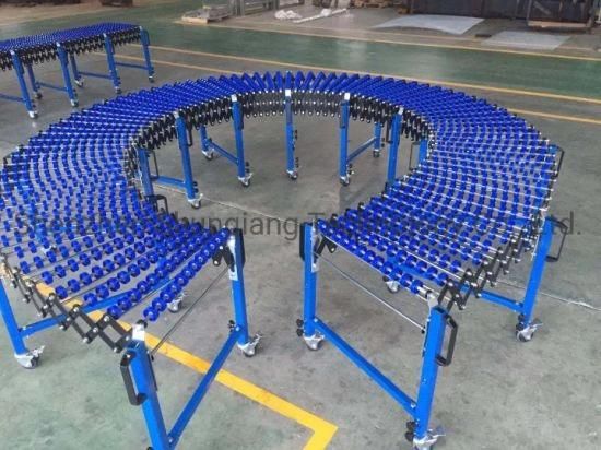 Expandable Wheel Conveyor for Truck Loading and Unloading Carton Boxes