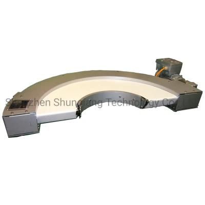 Knife Gate 400W Motor Stainless Steel Curve Belt Conveyor