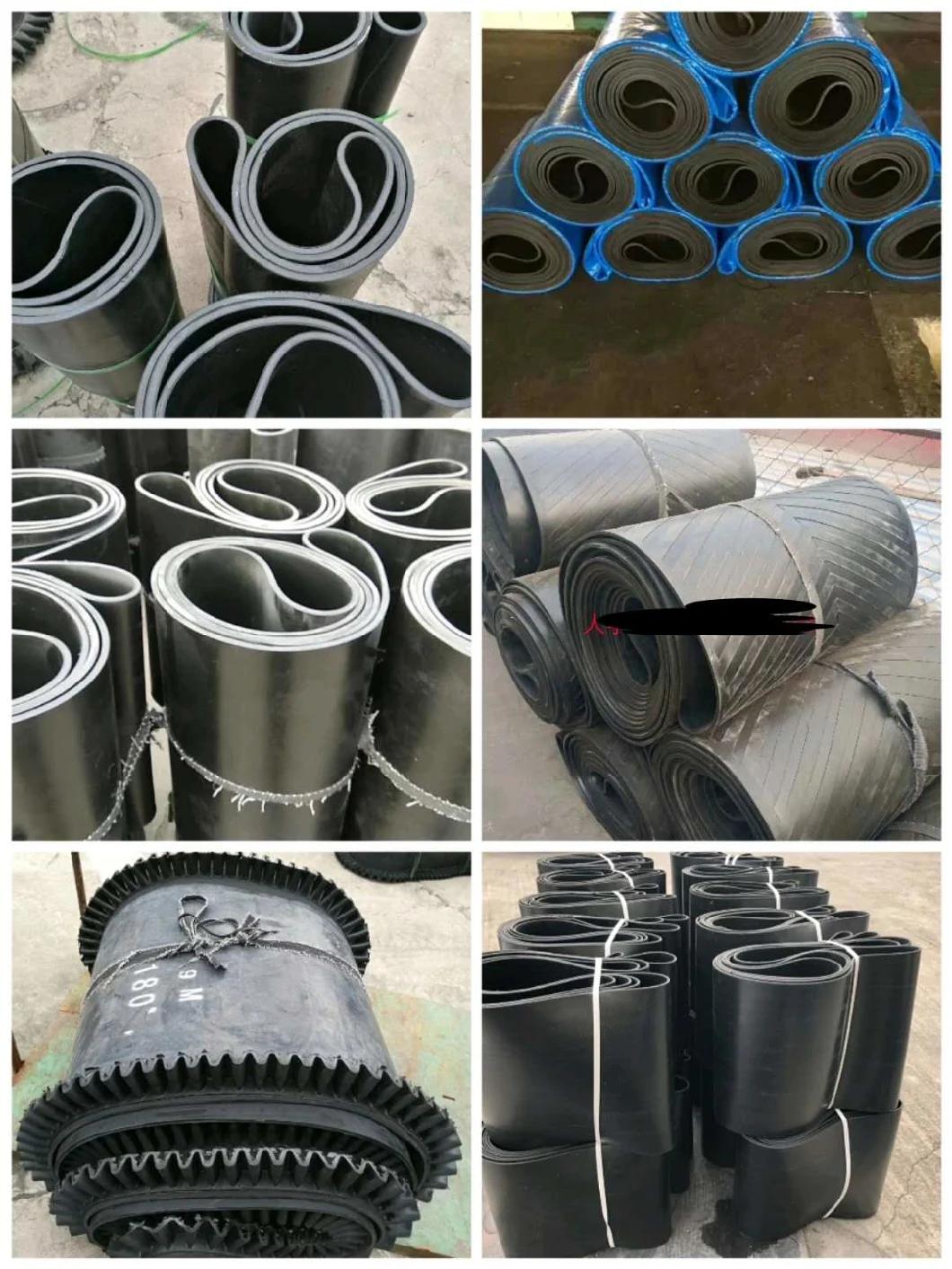 Ce Certificated High Strength Industrial Black Polyester Ep Black Rubber Conveyor Belt for Mining