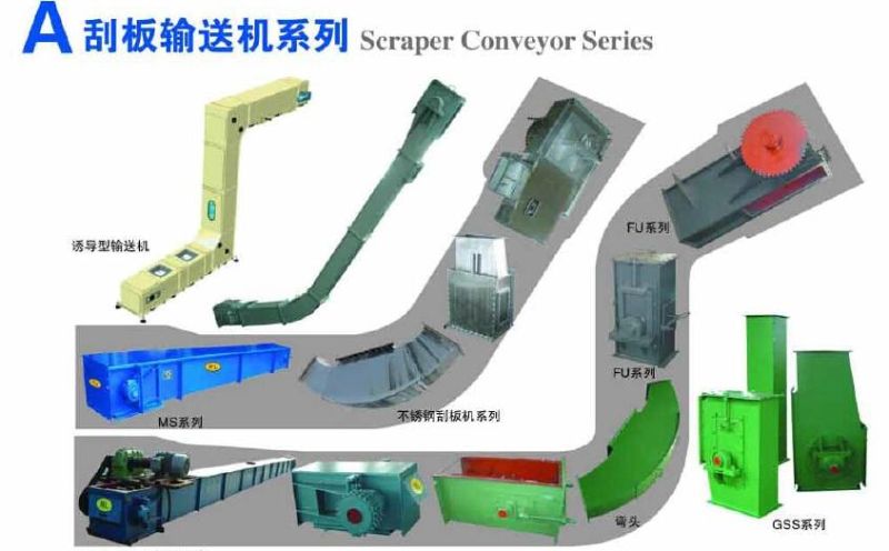 Scraper Chain Conveyor/Drag Conveyor/Redler/En Masse Conveyor