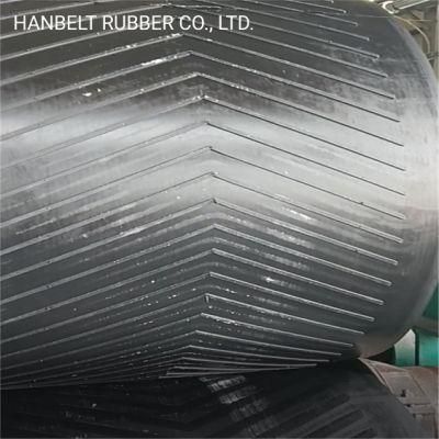 Heavy Duty Ep Flame Resistant Chevron Pattern Rubber Conveyor Belt