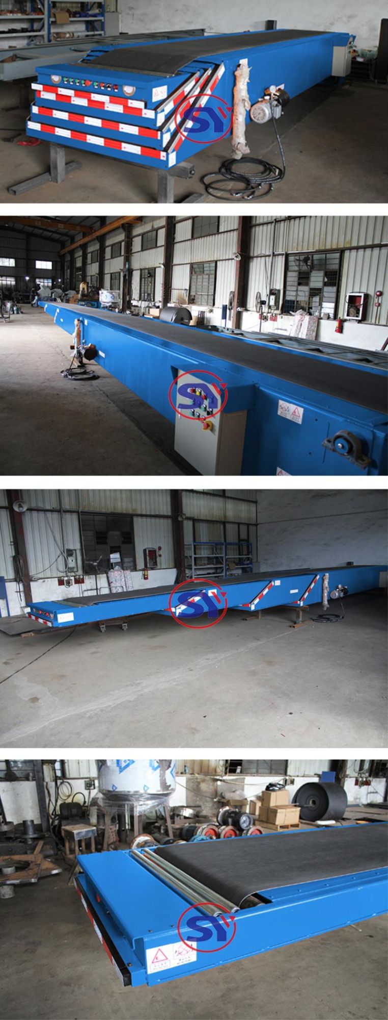 Movable Telescopic Bag Loading Belt Conveyor for Port Harbour