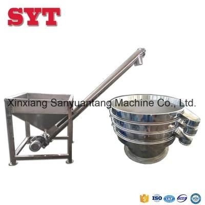 Conveyor System Structure and Customer Request Dimension (L * W * H) Inclined Screw Feeder