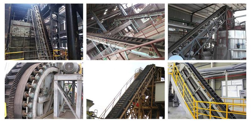 Corrugated Rubber Inclined Sidewall Belt Conveyor System